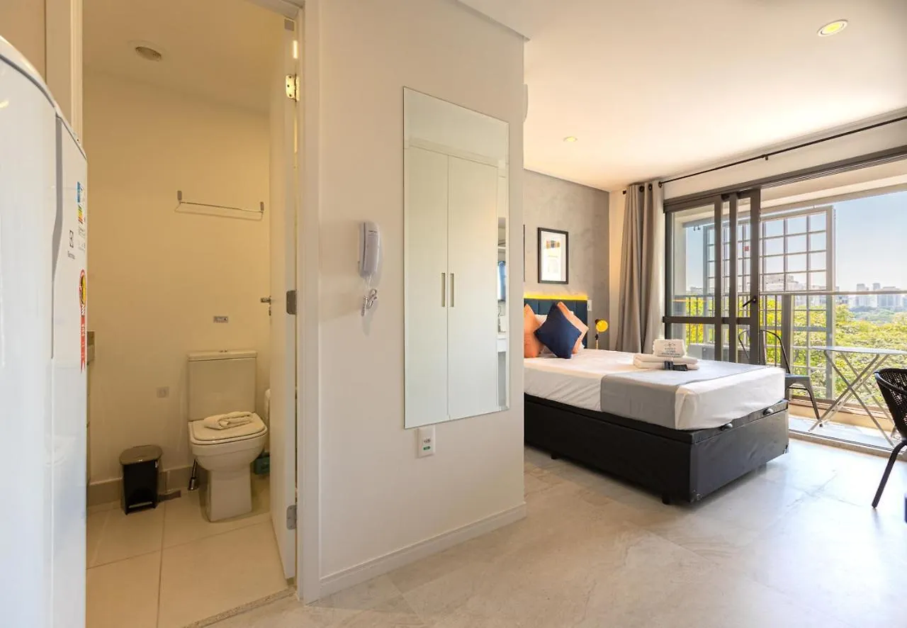 Easy Star - Lindo Studio No Brooklin Ao Lado Av. Santo Amaro! - Yt01H Sao Paulo Apartment