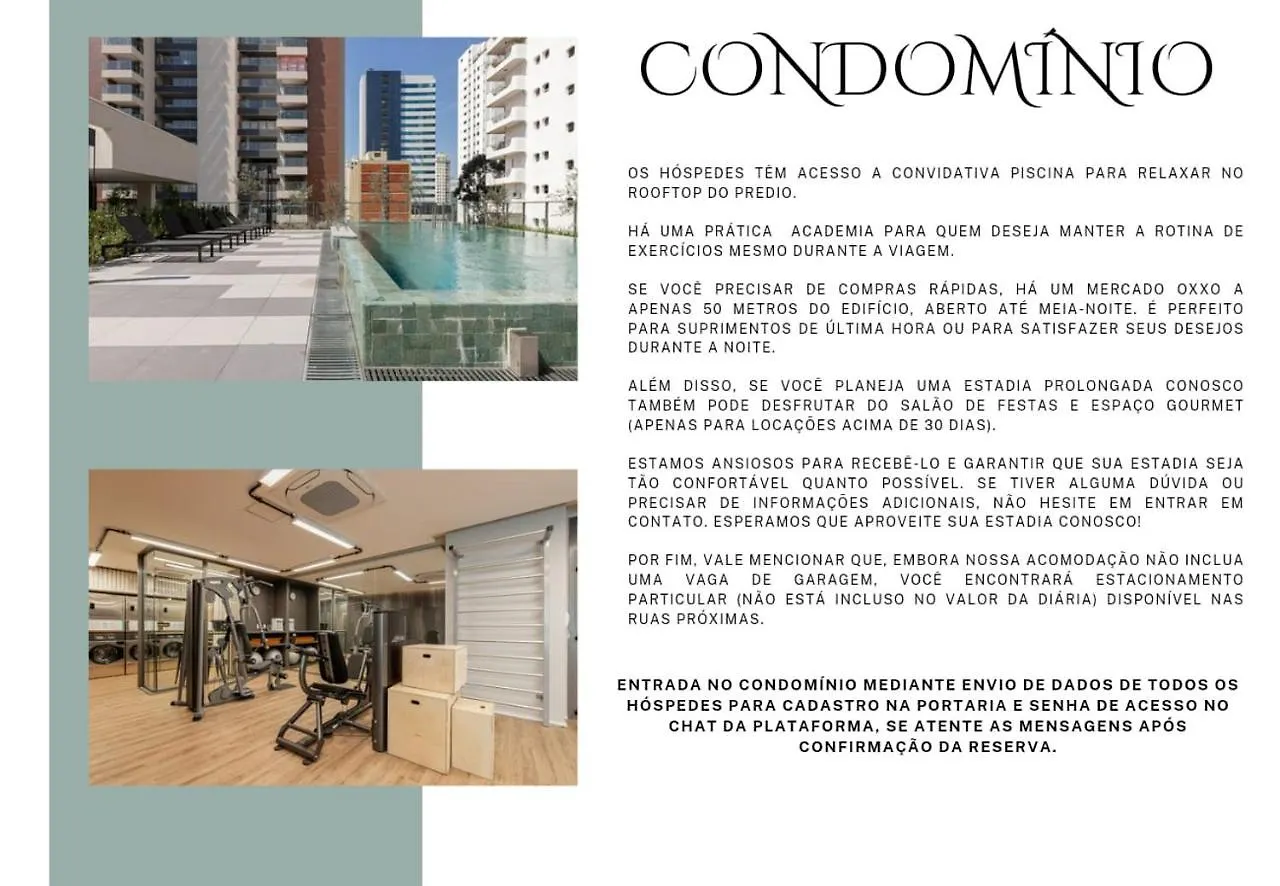 Easy Star - Lindo Studio No Brooklin Ao Lado Av. Santo Amaro! - Yt01H Sao Paulo 0*,